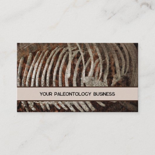 Paleontologist Whale Bones Skeleton 名刺 (正面)