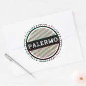 Palermo City Pride Emblem – Italian Identity ラウンドシール (封筒)
