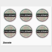 Palermo City Pride Emblem – Italian Identity ラウンドシール (シート)