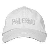 Palermo Embroidered Hat 刺繍入りキャップ (正面)