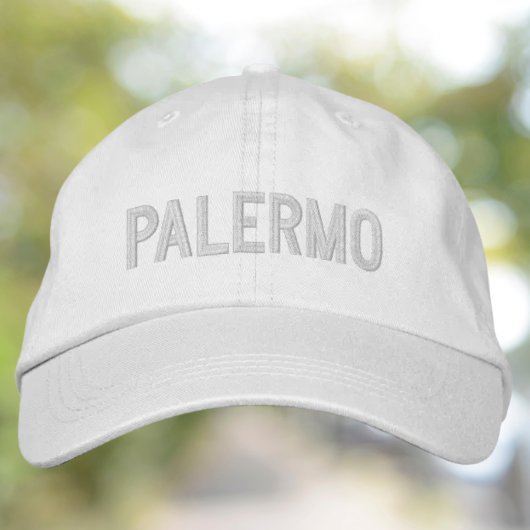 Palermo Embroidered Hat 刺繍入りキャップ