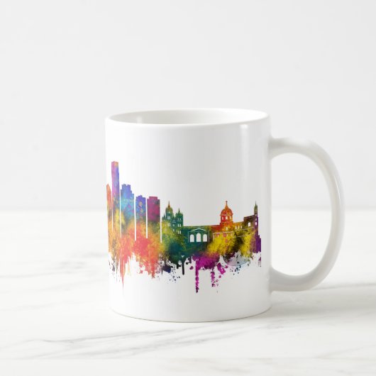 Palermo Italy Skyline コーヒーマグカップ (右)