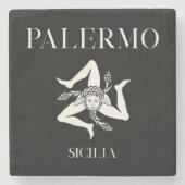 Palermo Sicilia ストーンコースター (正面)