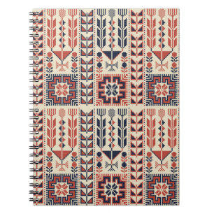 Palestinaの刺繍のデザイン ノートブック