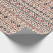 Palestinaの刺繍のデザイン ラッピングペーパー (角)