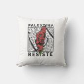 Palestina Resist T-Shirt クッション (正面)