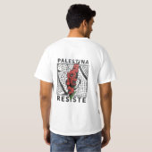 Palestina Resist T-Shirt Tシャツ (裏面フル)