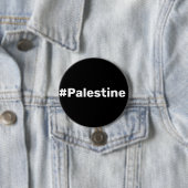 #Palestineガザを支シンプル援する基本的な文字 缶バッジ (インサイチュ)