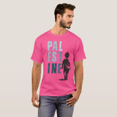 PALESTINE連帯Tシャツ – コードピンクシャツ Tシャツ (正面フル)