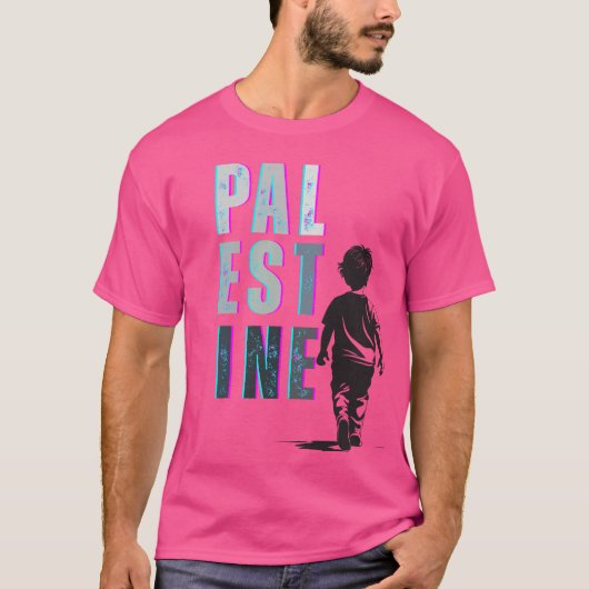 PALESTINE連帯Tシャツ – コードピンクシャツ Tシャツ (正面)