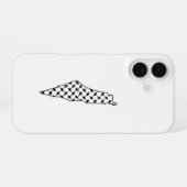 Palestine Flag Phone Case Minimalist Design iPhone 16ケース (裏面横)