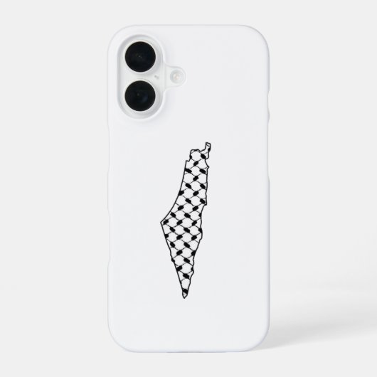 Palestine Flag Phone Case Minimalist Design iPhone 16ケース (裏面)