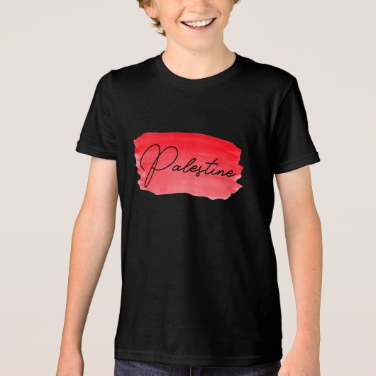 Palestine Gaza Free トライブレンドＴシャツ (正面)