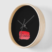 Palestine Gaza Free 壁時計 (傾斜)