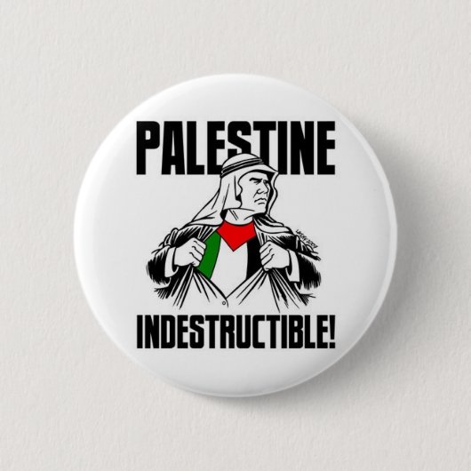 Palestine_Indestructible_by_Latuff2 缶バッジ (正面)