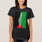 palestine map and flag tシャツ (正面)
