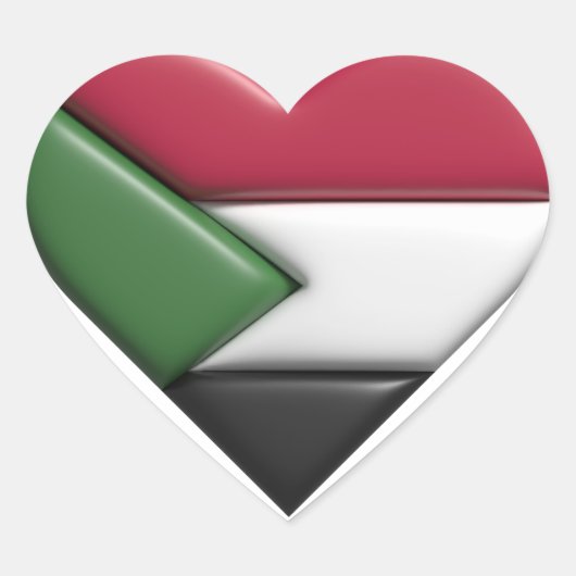 Palestine Sweatshirt, FREE Palestine, Human Civil ハートシール (正面)