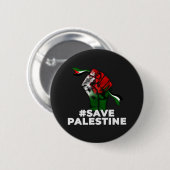 palestine T-shirt , save palestine 缶バッジ (正面&裏面)