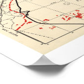 Palestine Village Map 1949 ポスター (角)