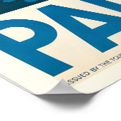 Palestine Vintage Travel Poster Print ポスター (角)