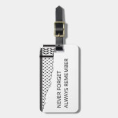 Palestine: We are Human, We are Equal ラゲッジタグ (正面縦)