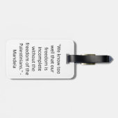 Palestine: We are Human, We are Equal ラゲッジタグ (裏面横)