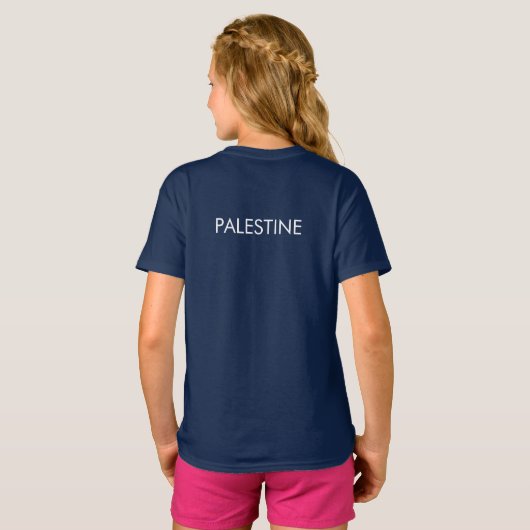 Palestine: We are Human, We are Equal Tシャツ (裏面フル)
