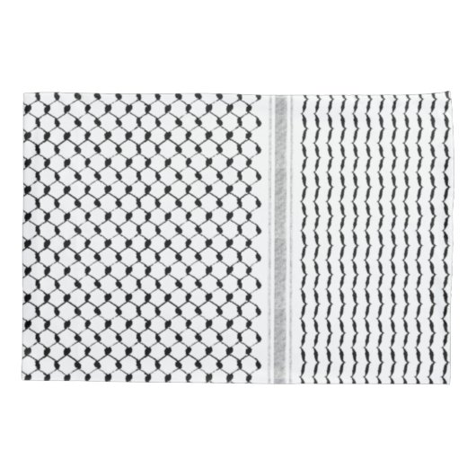 Palestinian Arabic Kufiya Pattern Customized 枕カバー (裏面)