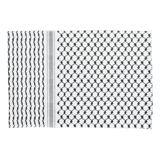 Palestinian Arabic Kufiya Pattern Customized 枕カバー (正面)