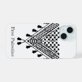 Palestinian Keffiyeh Pattern iPhone 15ケース (裏面横)