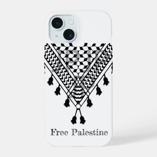 Palestinian Keffiyeh Pattern iPhone 15ケース (裏面)