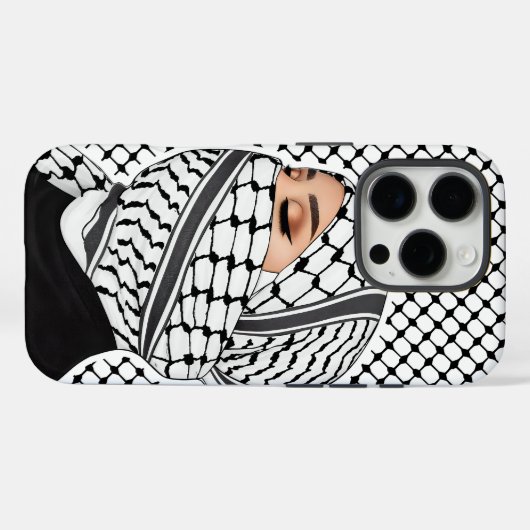 Palestinian Keffiyeh Pattern Phone Case for her Case-Mate iPhoneケース (裏面 (横))