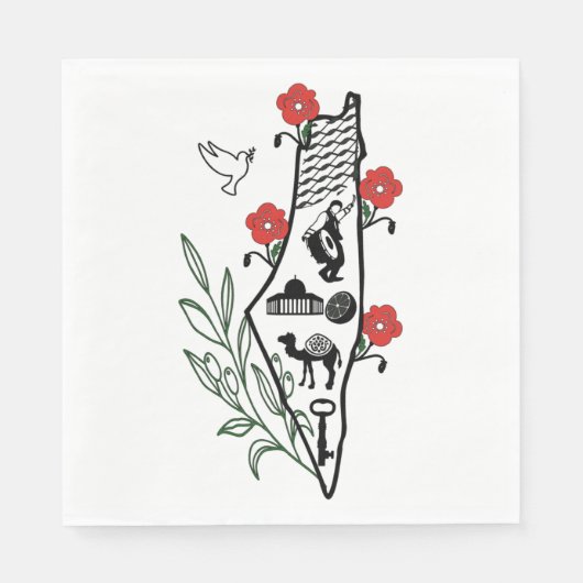 Palestinian Napkin スタンダードランチョンナプキン (正面)