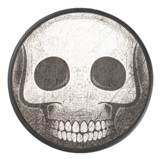 Palet De Hockey Skullmoji Vintage アイスホッケーパック (正面)