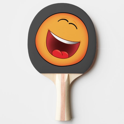 Paleta de ping pong con emoji. 卓球ラケット (正面)