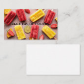 Paletas de frutas 名刺 (正面/裏面)