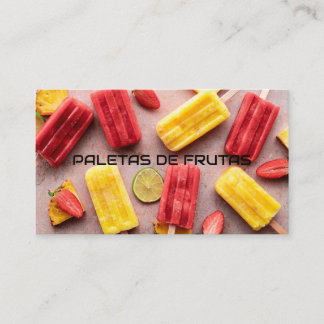 Paletas de frutas 名刺