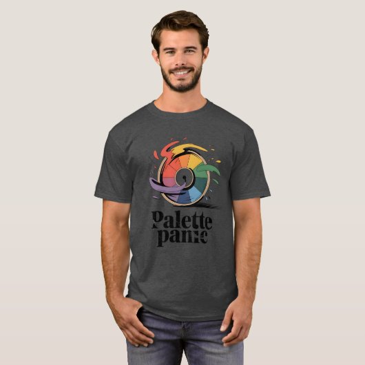 Palette Panic | Funny Artist Humor   Tシャツ (正面フル)
