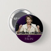 PALINのための左の翼の自由主義者 缶バッジ (正面&裏面)