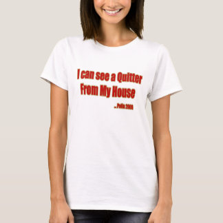 Palinの家はワイシャツをやめます-スキャンダル2009年7月を収容して下さい Tシャツ