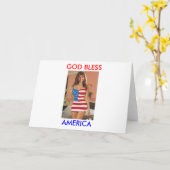 Palinの招待状カード(サラ・ペイリン氏のTシャツのTシャツ カード (黄色い花)