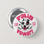 Palin力のピット・ブル2012ボタン 缶バッジ (正面&裏面)