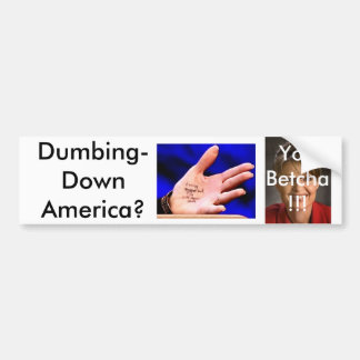 Palin3 バンパーステッカー