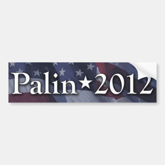 Palin 2012のバンパーステッカー バンパーステッカー (正面)