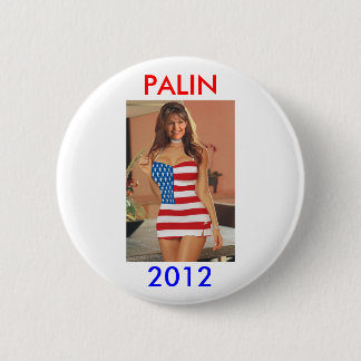 Palin 2012ボタン(反オバマ)のPalinのおもしろいなTシャツ 缶バッジ