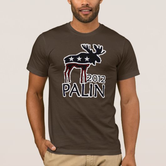 Palin 2012匹のアメリカヘラジカ tシャツ (正面)