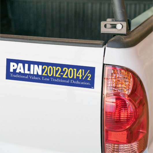 Palin 2012-2014年1/2 バンパーステッカー (トラック上)