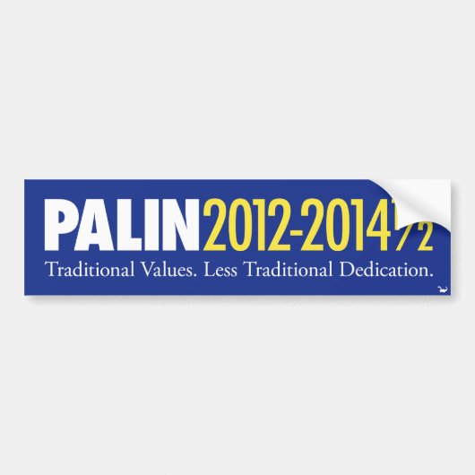 Palin 2012-2014年1/2 バンパーステッカー (正面)
