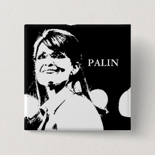 Palin b/w Pin 缶バッジ (正面)