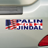 Palin/Jindalのバンパーステッカー バンパーステッカー (車上)